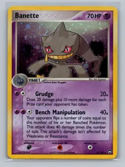 Pokemon TCG Banette 4/108 Power Keepers Holo DMG - Image 1