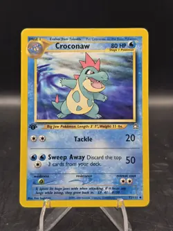 Pokemon TCG Croconaw 32/111 1st Edition Neo Genesis LP - Image 1