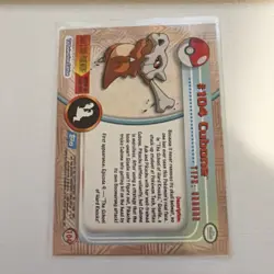 Pokemon Topps 104 Cubone Foil - Image 2