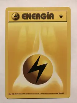 Pokemon TCG 1st Edition Electric Energy Base Set 100/102 Spanish Energia - Image 1