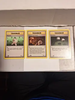 Pokemon Fossil 1st Edition Trainer Lot of 3 (Recycle-Mysterious Fossil-Gambler) - Image 1
