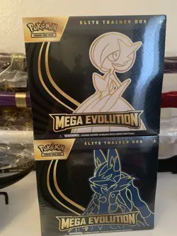 Pokemon TCG Mega Evolution Elite Trainer Box Set of 2 ETB Lot - Image 1