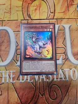 Salamangreat Weasel LD10-EN002 Super Rare 1st Ed NM Yugioh - Image 1