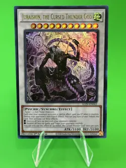 Yu-Gi-Oh Alliance Insight Juraishin, The Cursed Thunder God UR ALIN-EN043 NM!!! - Image 1