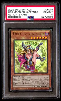 PSA 10 Dark Magician Girl The Magician's Apprentice Jp004 Ultimate Rare Yu-gi-oh - Image 1