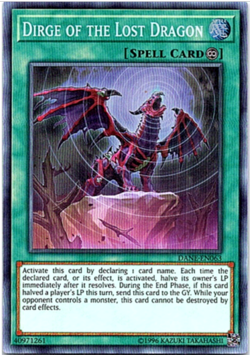 Yugioh! - Dirge Of The Lost Dragon DANE-EN063 - Super Rare - Unlimited - NM/M - Image 1