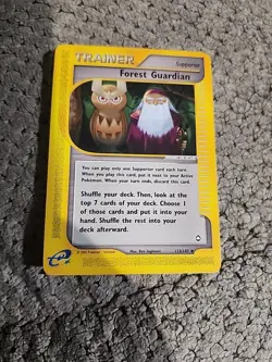 Pokemon Aquapolis Set Forest Guardian Trainer Card 123/147 - Image 1