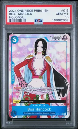 2024 ONE PIECE PRB01-PREM BOOSTER -ONE PIECE CARD THE BEST- BOA HANCOCK PSA 10 - Image 1