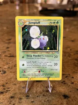 Pokemon TCG Neo Genesis Unlimited Holo Rare Vintage 2000 Card Jumpluff 7/111 - Image 1