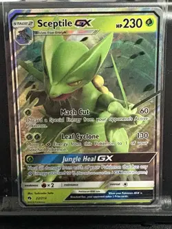 Sceptile GX - 22/214 - Pokemon Lost Thunder Sun & Moon Ultra Rare Card NM - Image 1