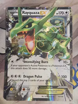 Rayquaza EX - 75/108 - Pokemon Roaring Skies XY Ultra Rare Card MP - Image 1