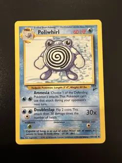 Poliwhirl 57/130 Base Set 2 2000 Pokemon Card Uncommon NM - Image 1