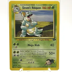Pokemon TCG: Gym Challenge Giovanni's Nidoqueen #23/132 Regular Rare Card - Image 1