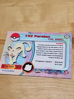 Pokemon Topps Chrome #53 PERSIAN CARD ¿ - Image 3