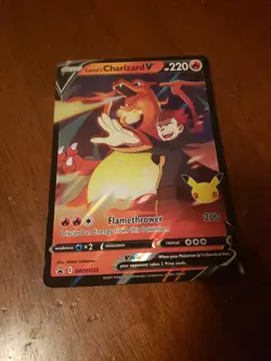 Lance’s Charizard V JUMBO Card SWSH133 Pokemon TCG Celebrations Oversized - Image 1