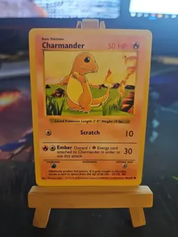 Pokemon TCG Charmander Shadowless Common Card 46/102 Base Set NM - Image 1
