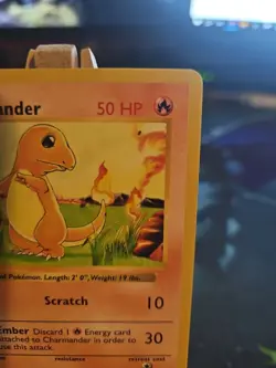 Pokemon TCG Charmander Shadowless Common Card 46/102 Base Set NM - Image 3
