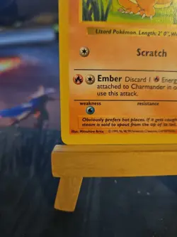 Pokemon TCG Charmander Shadowless Common Card 46/102 Base Set NM - Image 5