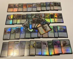 MTG Magic The Gathering Card Lot Of 50, Random Selection. ALL FOILS. - Image 1