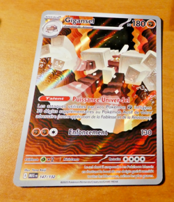 POKEMON CARD HOLO CARTE FRANCAISE GIGANSEL 147/132 FR MEG ** 2025 - Image 1