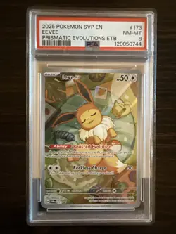 Eevee 173 Sv: Scarlet & Violet Promo Cards Holo PSA 8 2025 - Image 1