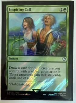 MTG: Inspiring Call (Surge Foil) Commander: Final Fantasy Foil NM - Image 1