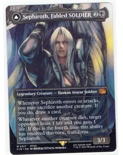 Sephiroth, Fabled SOLDIER/Sephiroth One-Winged Angel M317 - Borderless - NM - Image 1