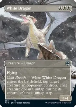 White Dragon (Borderless) - 288 / English / Lightly Played - Image 1
