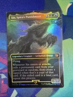 MTG Magic the Gathering Sin, Spira's Punishment (348/772) Final Fantasy LP FOIL - Image 1