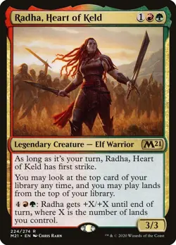 Radha, Heart of Keld - Core Set 2021 (M21) - FOIL (Near Mint NM) - Image 1