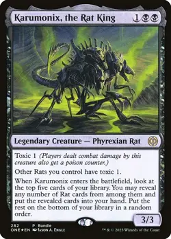 Karumonix, the Rat King Foil - Phyrexia: All Will Be One MTG-LP - Image 1