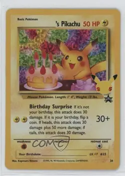 _____'s Pikachu (Wizards Black Star Promo) Pokemon Celebrations #24 - Image 1