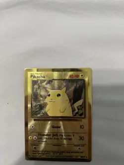 2021 Pokemon Pikachu Gold Metal Ultra Premium Collection 58/102 - Celebrations - Image 3