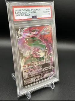 Rayquaza VMAX 252/184 S8b: Vmax Climax Holo (Japanese) Pokemon PSA 10 - Image 4