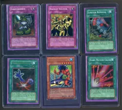 Lot of (6) Yu-Gi-Oh! TCG Pharaoh's Servant PSV Set Holo 1st Edition - Image 1