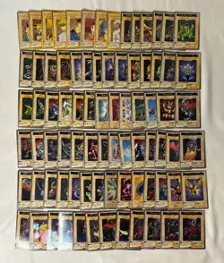 Yu-gi-oh Bandai Carddass Regular Cards 1998-1999 Vintage Japanese 82cards - Image 1