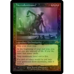FOIL NECRODOMINANCE (RETRO FRAME) Modern Horizons 3 Magic MTG MINT CARD - Image 1