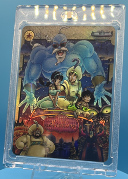 Chi-Chi & Goku Aladdin DRAGON BALL Silver Anime ACG Waifu Holo Card Magic - Image 1