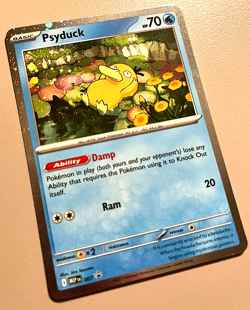 Pokemon TCG Psyduck 007 MEP EN Black Star Promo Card - Image 1