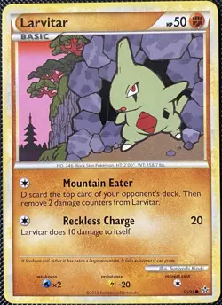 Larvitar 50/95 Unleashed Regular - Pokemon Card - Image 1