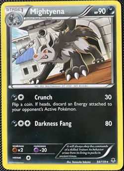 Mightyena 54/119 XY - Phantom Forces Regular - Pokemon Card - Image 1