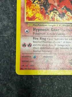 Brock's Vulpix 37/132 - Gym Challenge Vintage Pokemon Card LP - Image 2