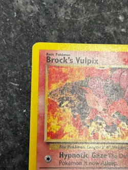 Brock's Vulpix 37/132 - Gym Challenge Vintage Pokemon Card LP - Image 5