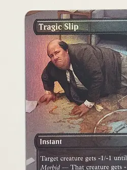 MTG Tragic Slip R Foil #7043 SLD Secret Lair The Office Bonus Card - Image 2