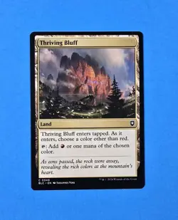 1x Thriving Bluff Commander Bloomburrow 2024 BLC Mtg Magic Card Land Mana 346 - Image 1