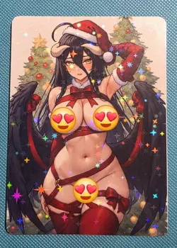 Spicy Waifu Card - Albedo - Goddess ACG Custom DIY Fan Art Card NSFW - Image 1