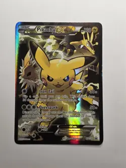 Pokemon Pikachu EX Black Star Promo 2016 #XY124 TCG English Damaged Card - Image 1