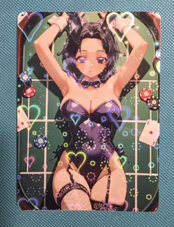Waifu Card - Bunny Shinobu Goddess ACG Custom DIY Fan Art Card - Image 1