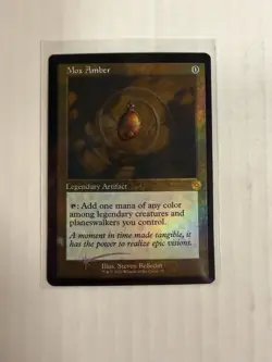 Mox Amber NM RETRO FOIL MTG! Brothers War - Image 1