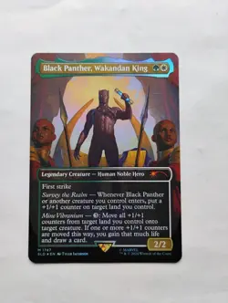 Black Panther Wakandan King SLD Rainbow Foil MTG x Marvel - Image 1